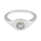 Green Amethyst Solitaire Moroccan 925 Sterling Silver Green Gemstone Featherlight Glamorous Ring Jewelry