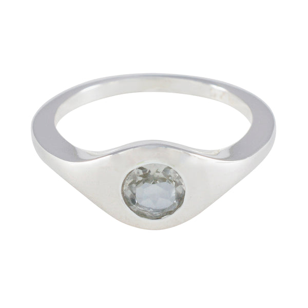 Green Amethyst Solitaire Moroccan 925 Sterling Silver Green Gemstone Featherlight Glamorous Ring Jewelry