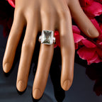 Green Amethyst Solitaire Indian 92.5 Silver Green Gemstones Eye catching Armor Ring Jewellery