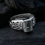 Green Amethyst Solitaire Indian Sterling Silver Green Gemstones Featherlight Cultural Ring Jewelry