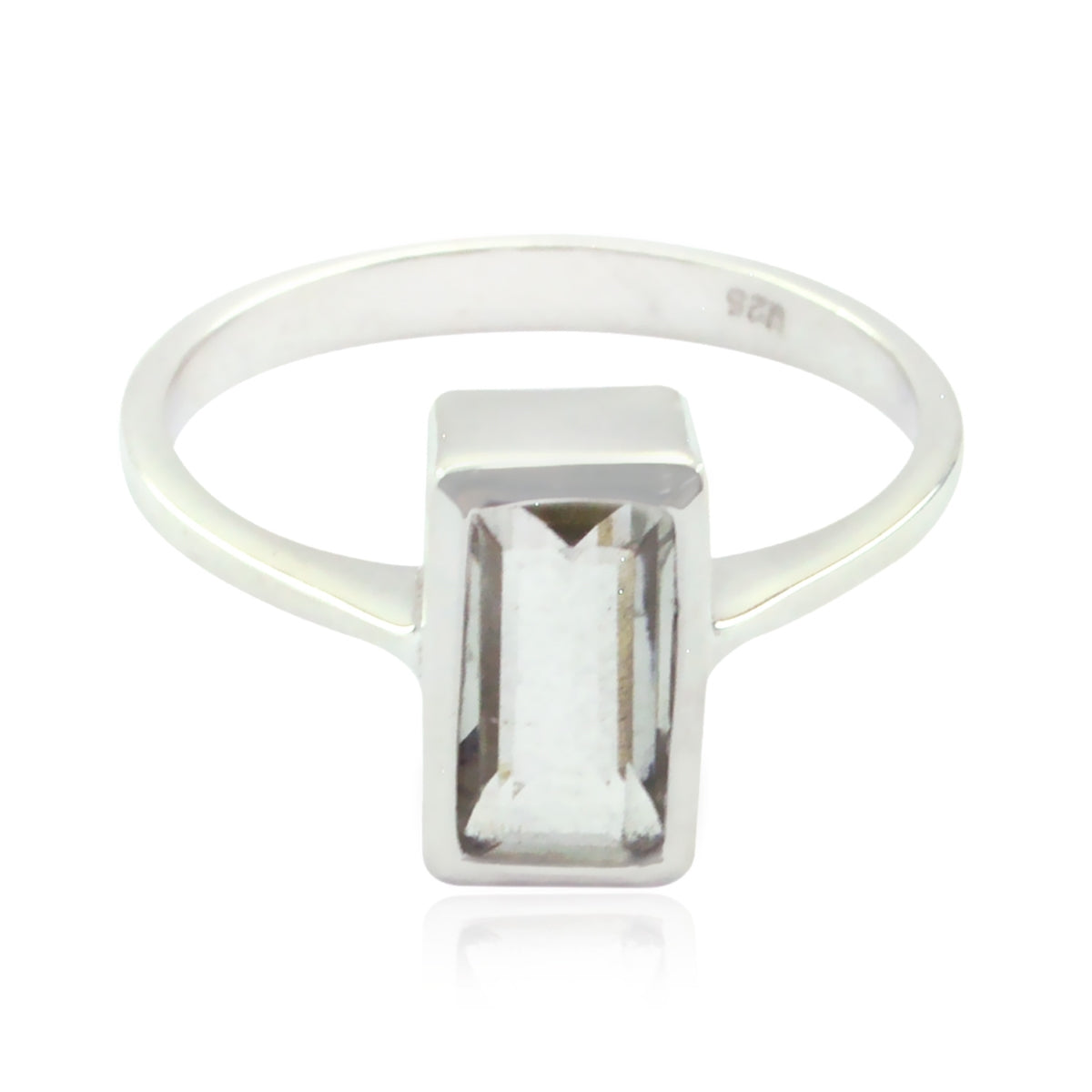 Green Amethyst Solitaire German 925 Silver Green Gemstone Featherlight Cultural Ring Jewellery Hoofdafbeelding