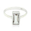 Green Amethyst Solitaire German 925 Silver Green Gemstone Featherlight Cultural Ring Jewellery