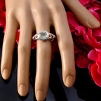 Green Amethyst Solitaire American 92.5 Silver Green Gems Whisper thin Fairytale Ring Jewelry