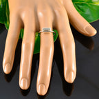 Green Amethyst Solitaire Japanese 92.5 Silver Green Gemstones Delicate Abstract Ring Jewellery