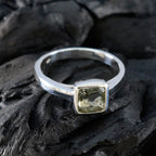 Green Amethyst Solitaire Moroccan Sterling Silver Green Gemstones Featherlight Fairytale Ring Jewellery