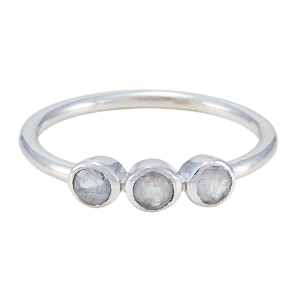 Grüner Amethyst Trilogie Japanischer 925 Silber Grüner Edelstein Minimalistischer Glamouröser Ring Schmuck Hauptbild