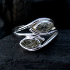 Green Amethyst Toi et Moi Moroccan Sterling Silver Green Gems Slim Sophisticated Ring Jewellery