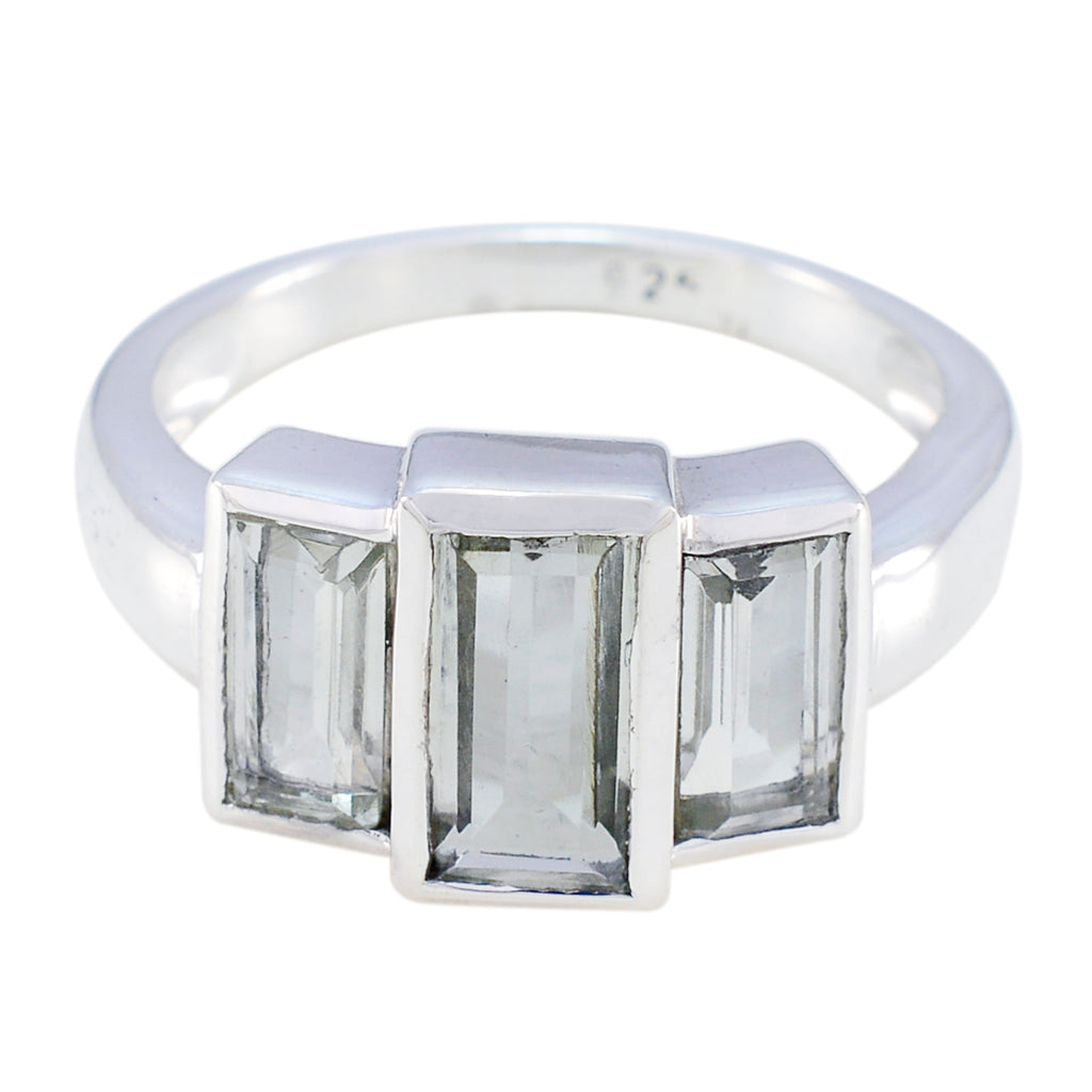 Green Amethyst Trilogy Moroccan Sterling Silver Green Gemstones Minimal Fairytale Ring Jewellery