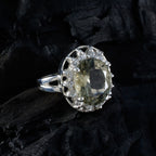Green Amethyst Halo African 925 Sterling Silver Green Gems Essential  Trendy Ring Jewelry