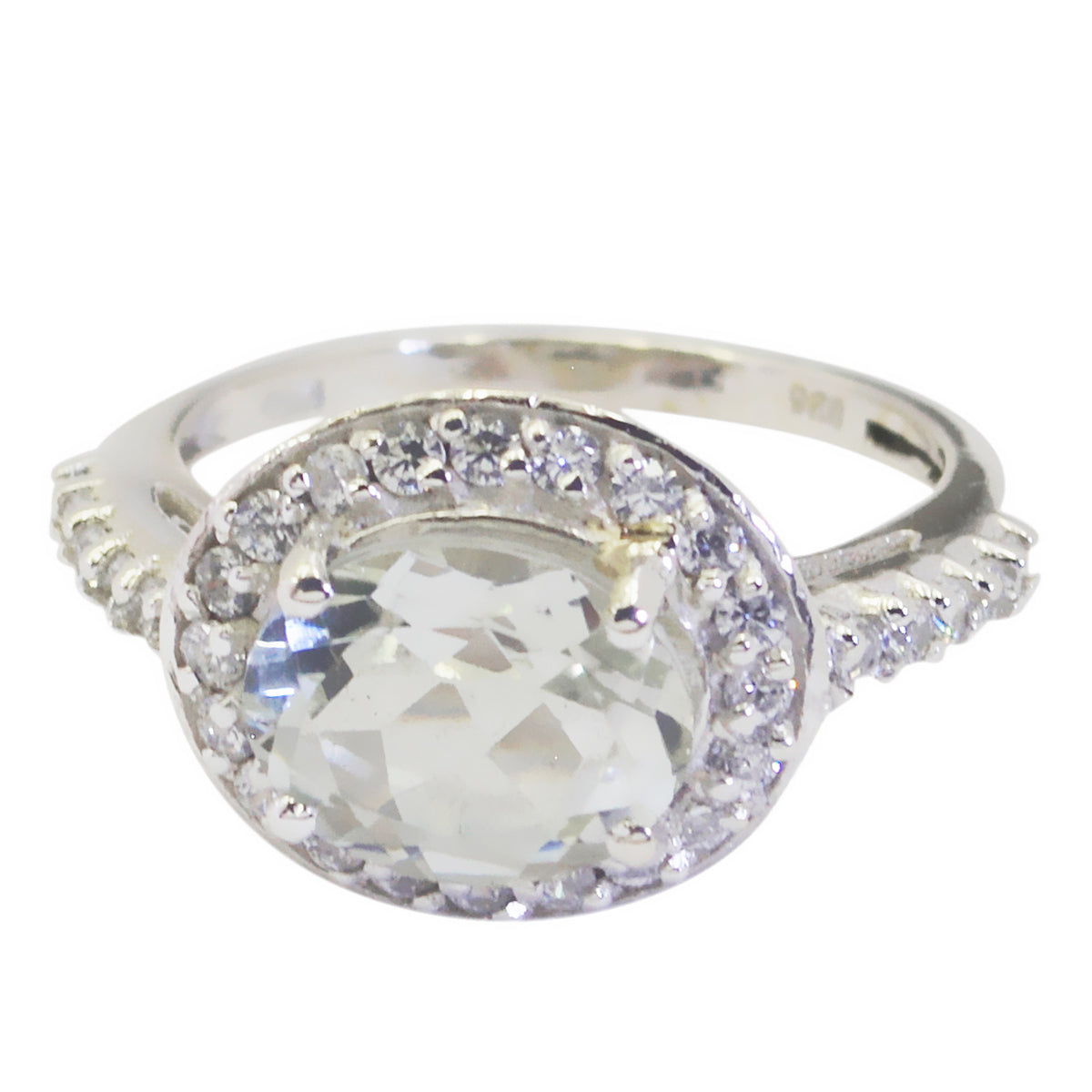 Green Amethyst Halo Japanese 925 Silver Green Gemstones Whisper thin Sophisticated Ring Jewelry