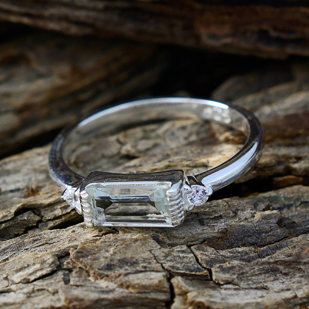 Green Amethyst Halo Korean 92.5 Silver Green Gems Delicate Fairytale Ring Jewelry