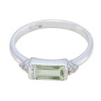 Green Amethyst Halo Korean 92.5 Silver Green Gems Delicate Fairytale Ring Jewelry