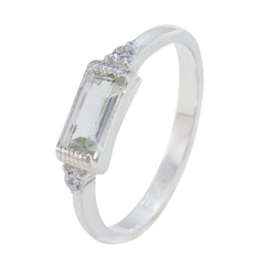 Green Amethyst Halo Korean 92.5 Silver Green Gems Delicate Fairytale Ring Jewelry