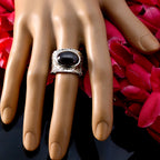 Garnet Solitaire Russian Silver Red Gemstone Essential  engravings Ring Jewelry