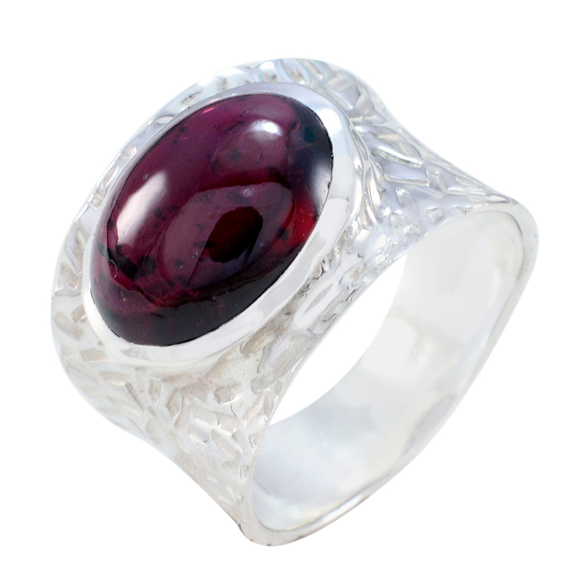 Garnet Solitaire Russian Silver Red Gemstone Essential  engravings Ring Jewelry Второстепенное изображение товара