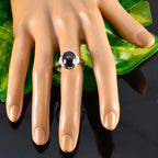 Garnet Solitaire French Silver Red Gemstones Minimal Boho Ring Jewellery