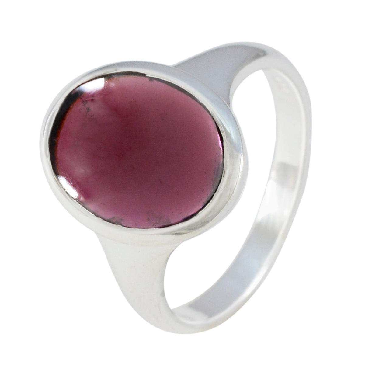 Garnet Solitaire Indian 925 Sterling Silver Red Gemstone Minimal Boho Ring Jewellery Второстепенное изображение товара