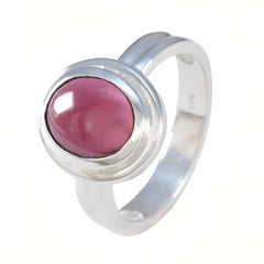 Garnet Solitaire Indian Silver Red Gemstone Classic Sophisticated Ring Jewellery