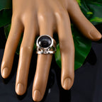 Garnet Solitaire French 925 Sterling Silver Red Gems Chunky Sophisticated Ring Jewellery