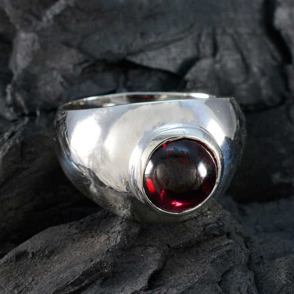 Garnet Solitaire African 925 Silver Red Gemstones Eye catching Romantic Ring Jewellery