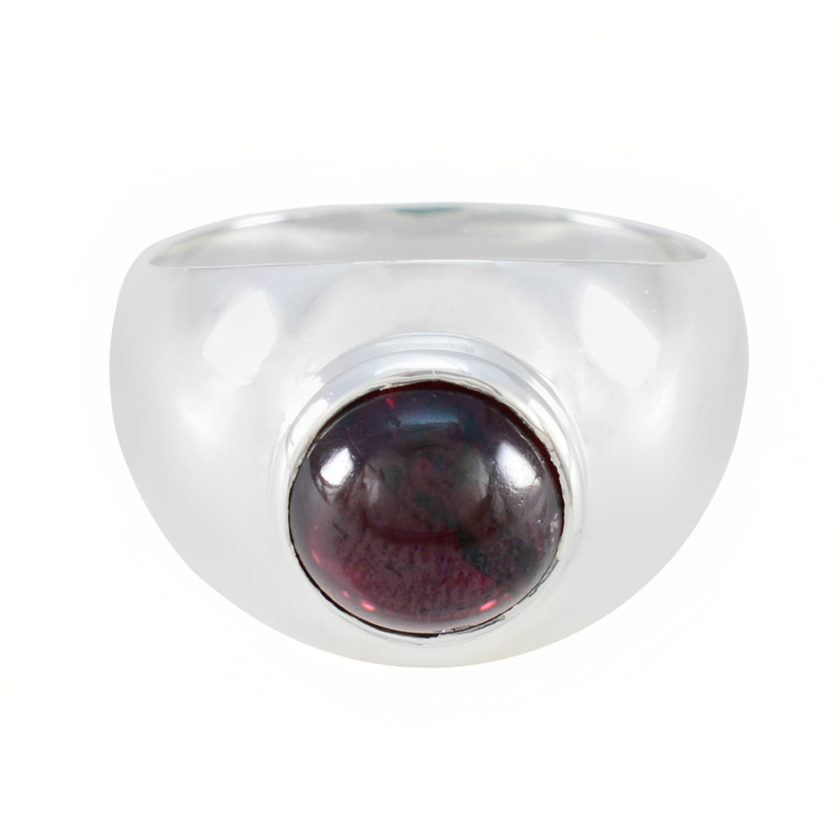 Garnet Solitaire African 925 Silver Red Gemstones Eye catching Romantic Ring Jewellery