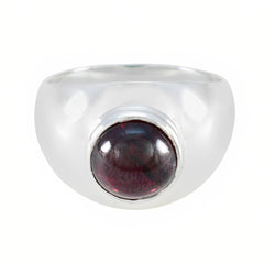 Garnet Solitaire African 925 Silver Red Gemstones Eye catching Romantic Ring Jewellery