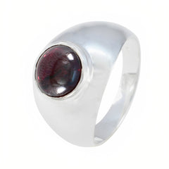 Garnet Solitaire African 925 Silver Red Gemstones Eye catching Romantic Ring Jewellery