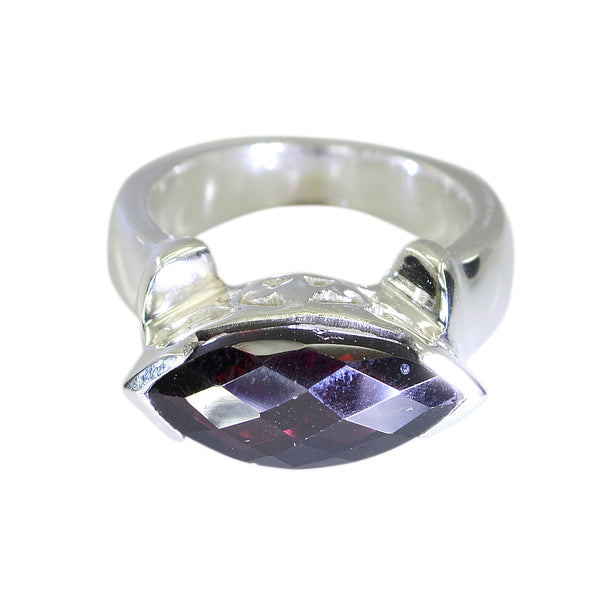 Garnet Solitaire Middle Eastern 925 Silver Red Gems Essential  Filigree Ring Jewelry