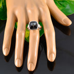 Garnet Solitaire Moroccan 925 Silver Red Gemstones Eye catching Abstract Ring Jewelry