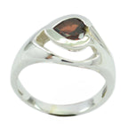 Garnet Solitaire Moroccan 92.5 Silver Red Gems Eye catching Romantic Ring Jewellery