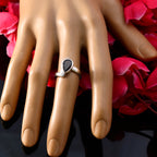 Garnet Solitaire Turkish 92.5 Silver Red Gems Whisper thin Graceful Ring Jewelry