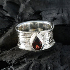 Garnet Solitaire Egyptian 925 Sterling Silver Red Gemstone Versatile Victorian Band Jewelry