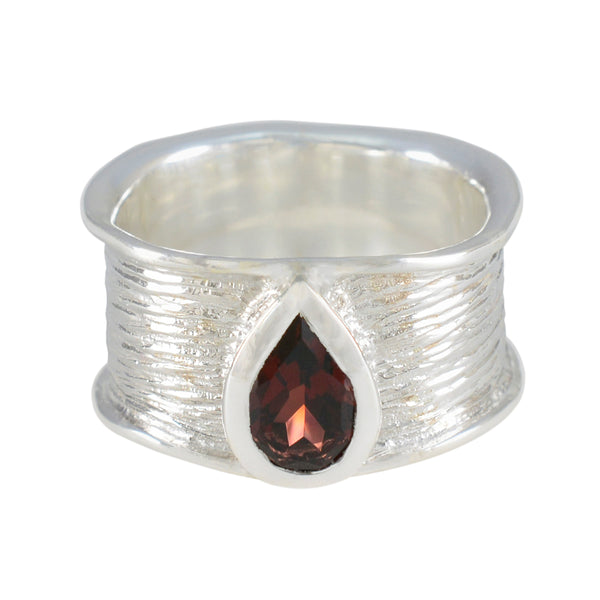 Garnet Solitaire Egyptian 925 Sterling Silver Red Gemstone Versatile Victorian Band Jewelry