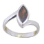 Garnet Solitaire American 92.5 Silver Red Gemstone Dainty Modern Ring Jewellery