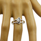 Garnet Solitaire Japanese 925 Silver Red Gemstone Dainty Geometric Ring Jewelry