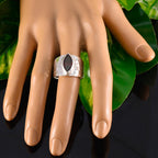 Garnet Solitaire Moroccan Silver Red Gems Statement Armor Ring Jewellery