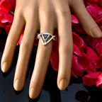 Garnet Solitaire Moroccan Sterling Silver Red Gemstone Tiny Geometric Ring Jewelry