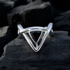 Garnet Solitaire Moroccan Sterling Silver Red Gemstone Tiny Geometric Ring Jewelry