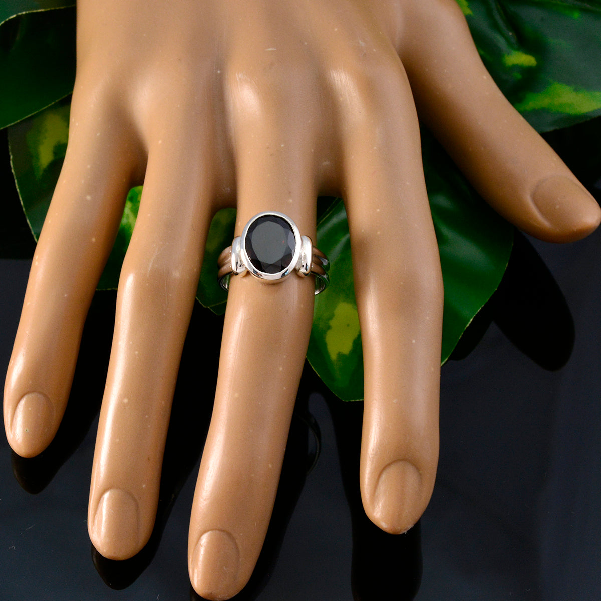 Garnet Solitaire Indian 925 Sterling Silver Red Gems Tiny Traditional Ring Jewelry