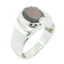 Garnet Solitaire African Silver Red Gemstone Eye catching Love Ring Jewelry