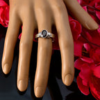 Garnet Solitaire Egyptian 92.5 Silver Red Gemstone Featherlight Heritage Ring Jewellery