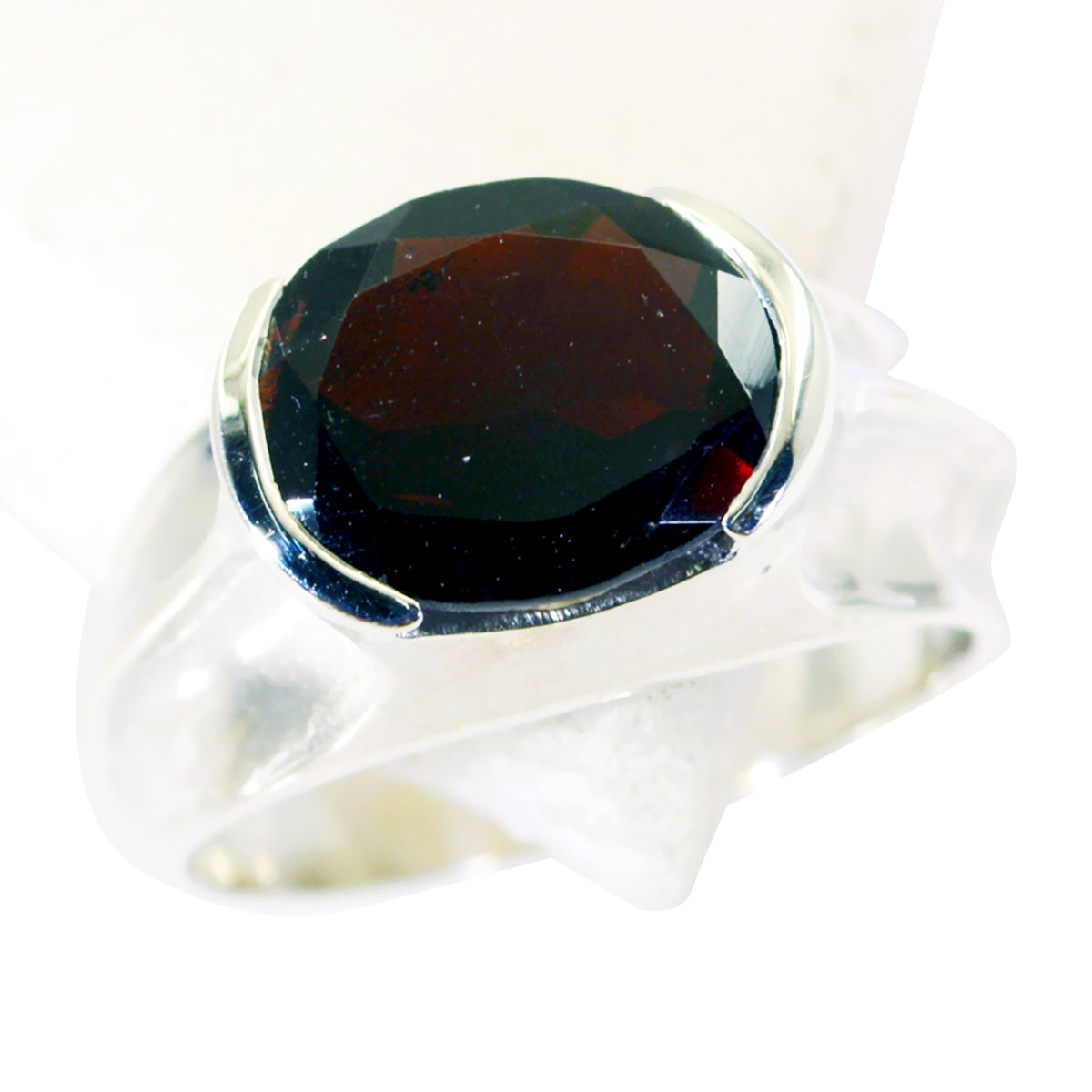 Garnet Solitaire Turkish 925 Silver Red Gemstones Delicate Fairytale Ring Jewelry