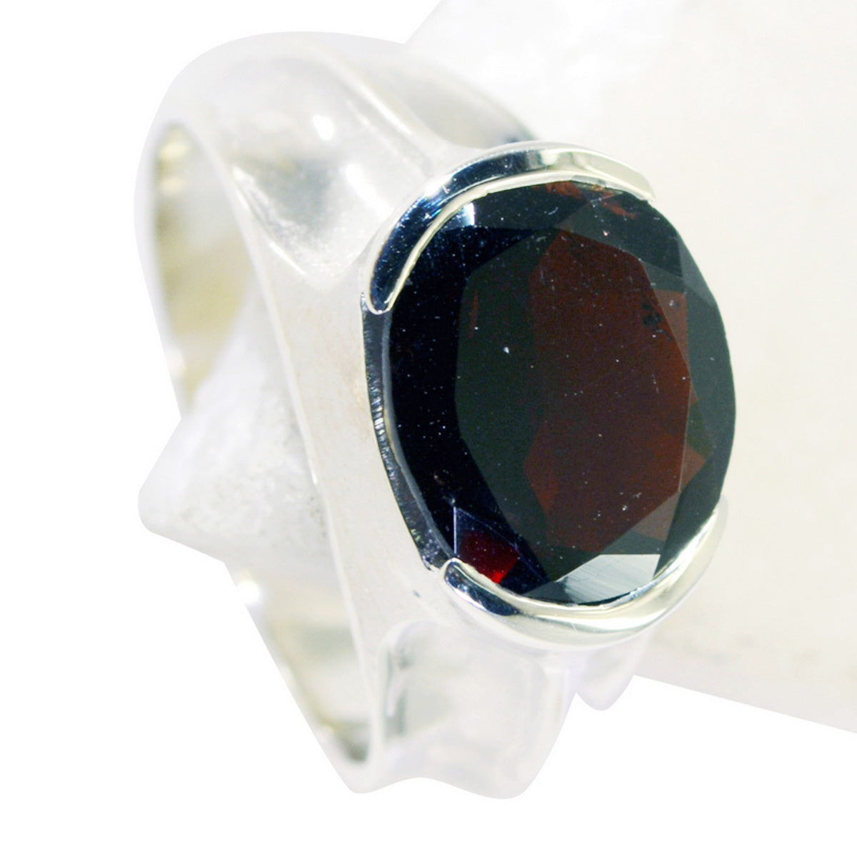Garnet Solitaire Turkish 925 Silver Red Gemstones Delicate Fairytale Ring Jewelry