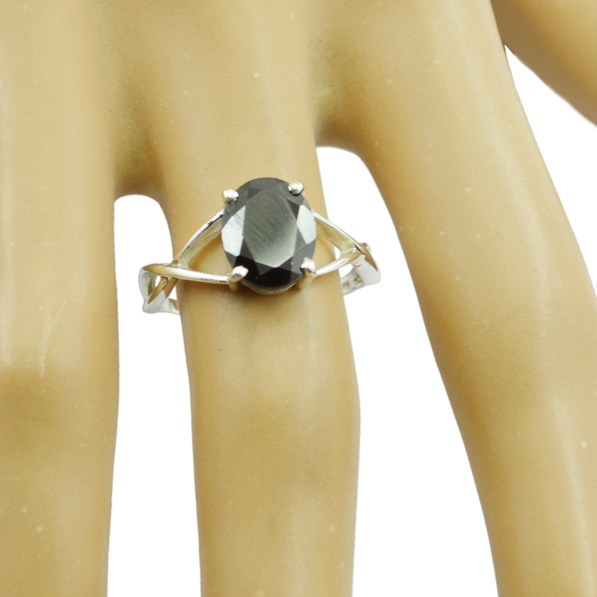 Garnet Solitaire American 925 Sterling Silver Red Gems Delicate Feminine Ring Jewellery