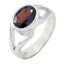 Garnet Solitaire Turkish 925 Sterling Silver Red Gemstone Whisper thin Contemporary Ring Jewellery