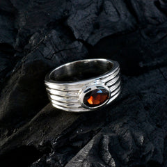 Garnet Solitaire Moroccan 925 Sterling Silver Red Gemstones Eye catching Engagement Ring Jewellery