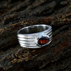 Garnet Solitaire Moroccan 925 Sterling Silver Red Gemstones Eye catching Engagement Ring Jewellery