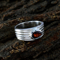 Garnet Solitaire Moroccan 925 Sterling Silver Red Gemstones Eye catching Engagement Ring Jewellery