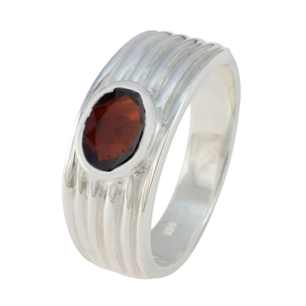 Garnet Solitaire Moroccan 925 Sterling Silver Red Gemstones Eye catching Engagement Ring Jewellery