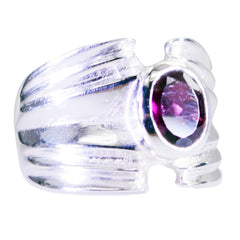 Garnet Solitaire Spanish 925 Silver Red Gemstones Statement Armor Ring Jewellery